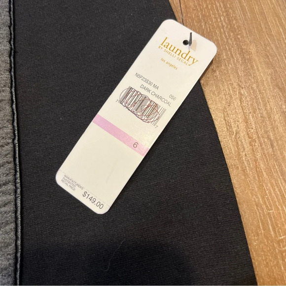 Laundry by Shelli Segal Color block Mini Pencil Skirt size 6 Gray Black Nwt - Picture 4 of 7